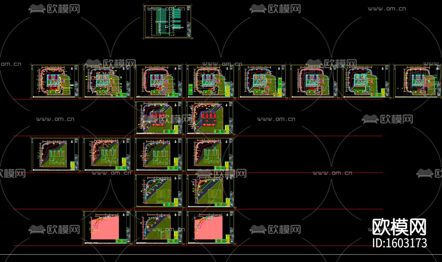前海卓越金融中心室内装修设计施工图下载（渲染图2）
