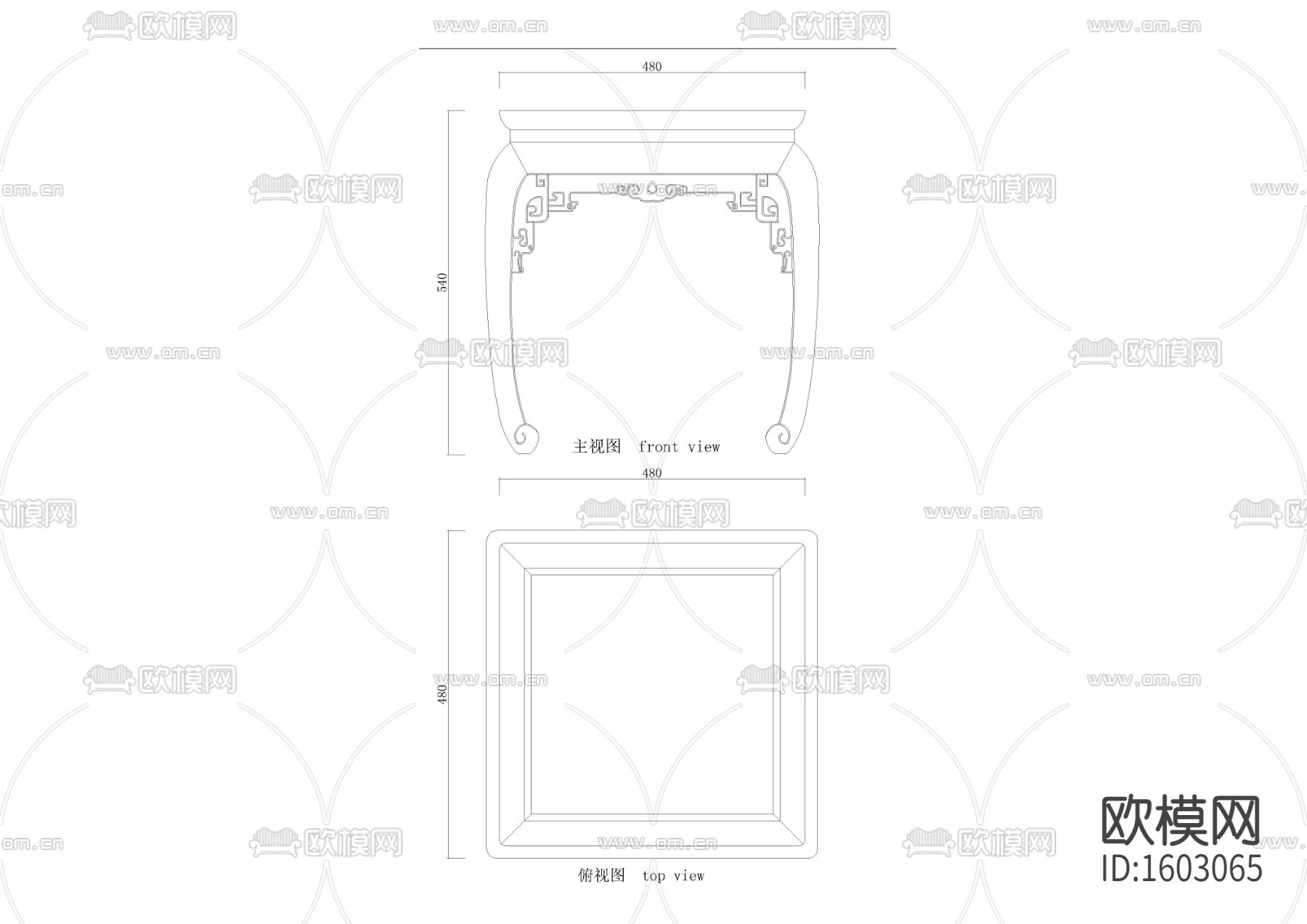 长加矮长方登节点大样下载（渲染图2）