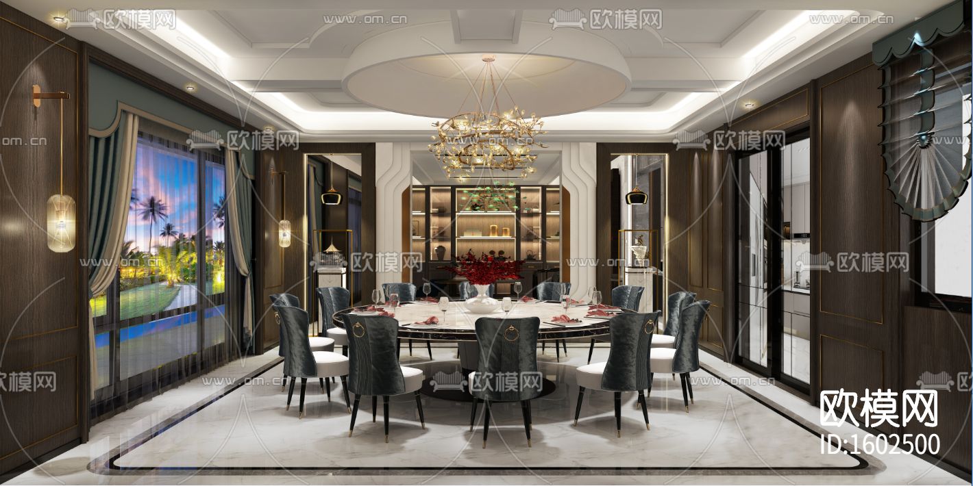 别墅cad施工图下载（渲染图7）