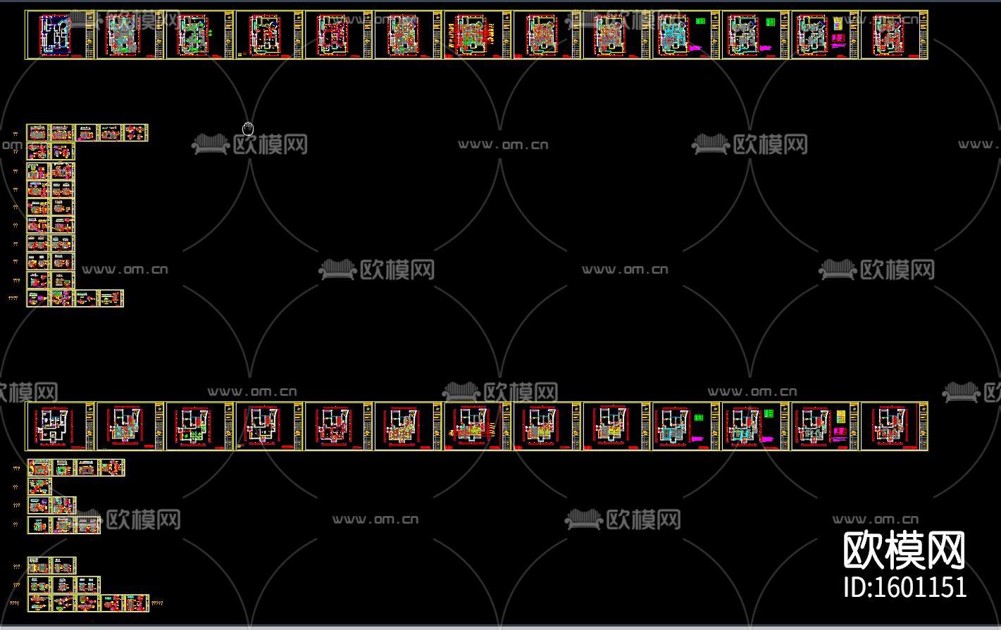 家装样板房cad施工图下载（渲染图6）