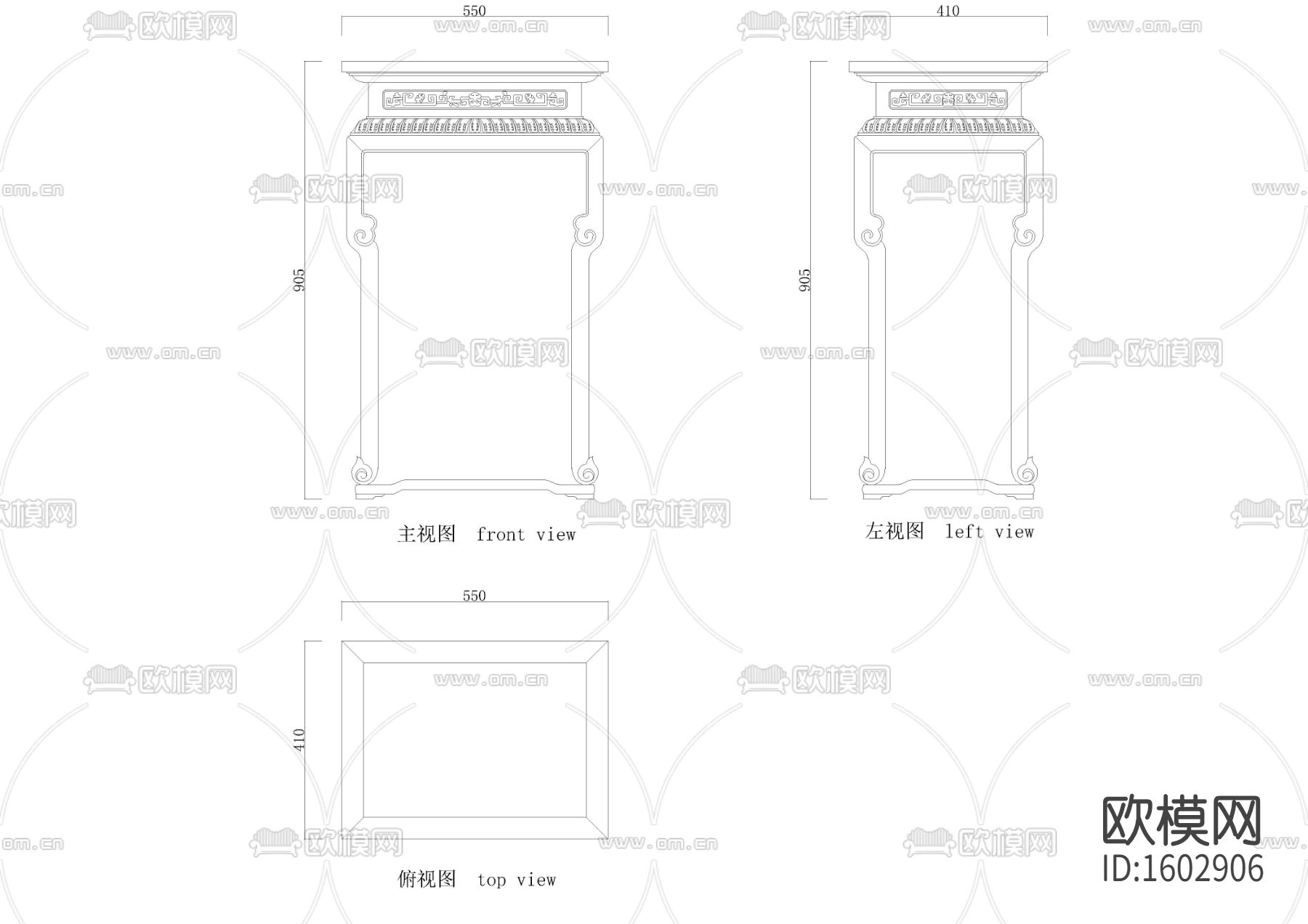 香几大样图下载（渲染图2）