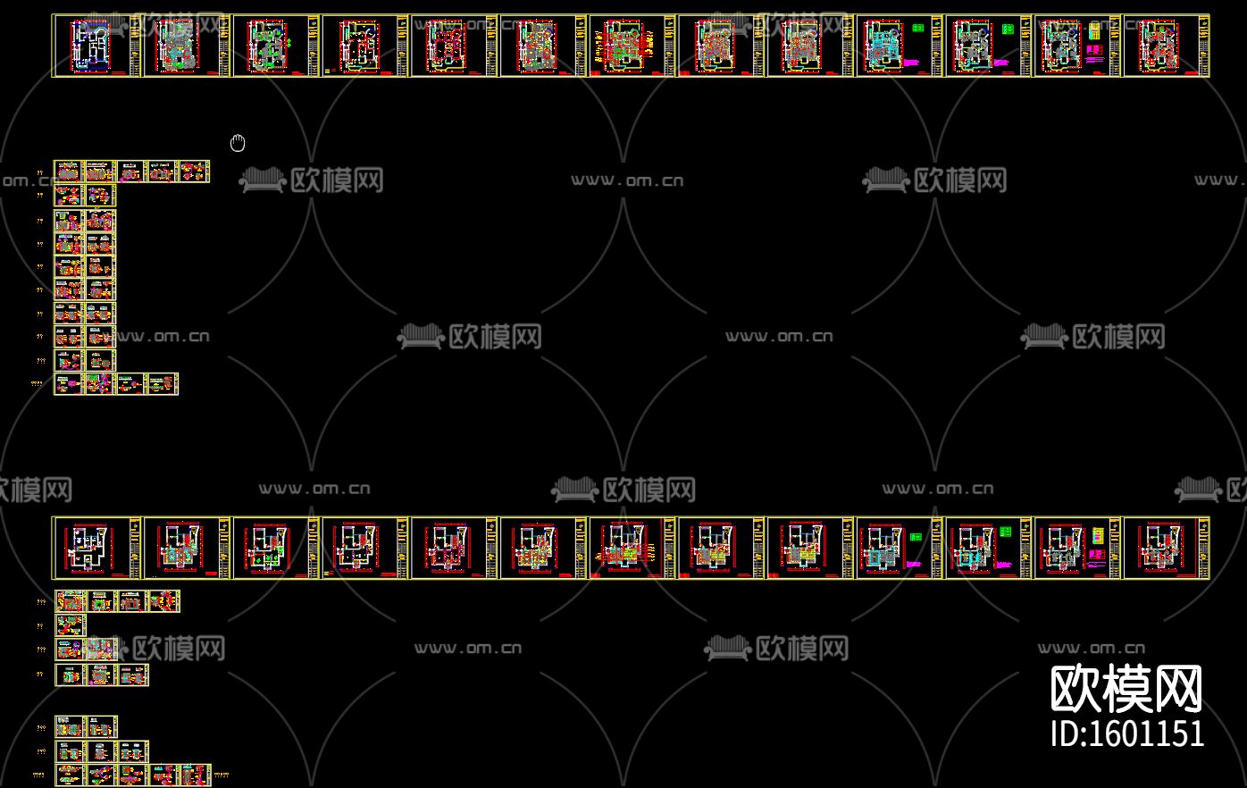家装样板房cad施工图下载（渲染图5）