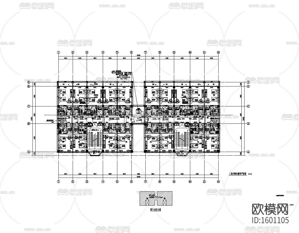 双子楼会所施工图CAD图纸下载（渲染图1）
