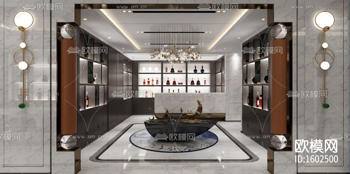 别墅cad施工图下载（渲染图3）