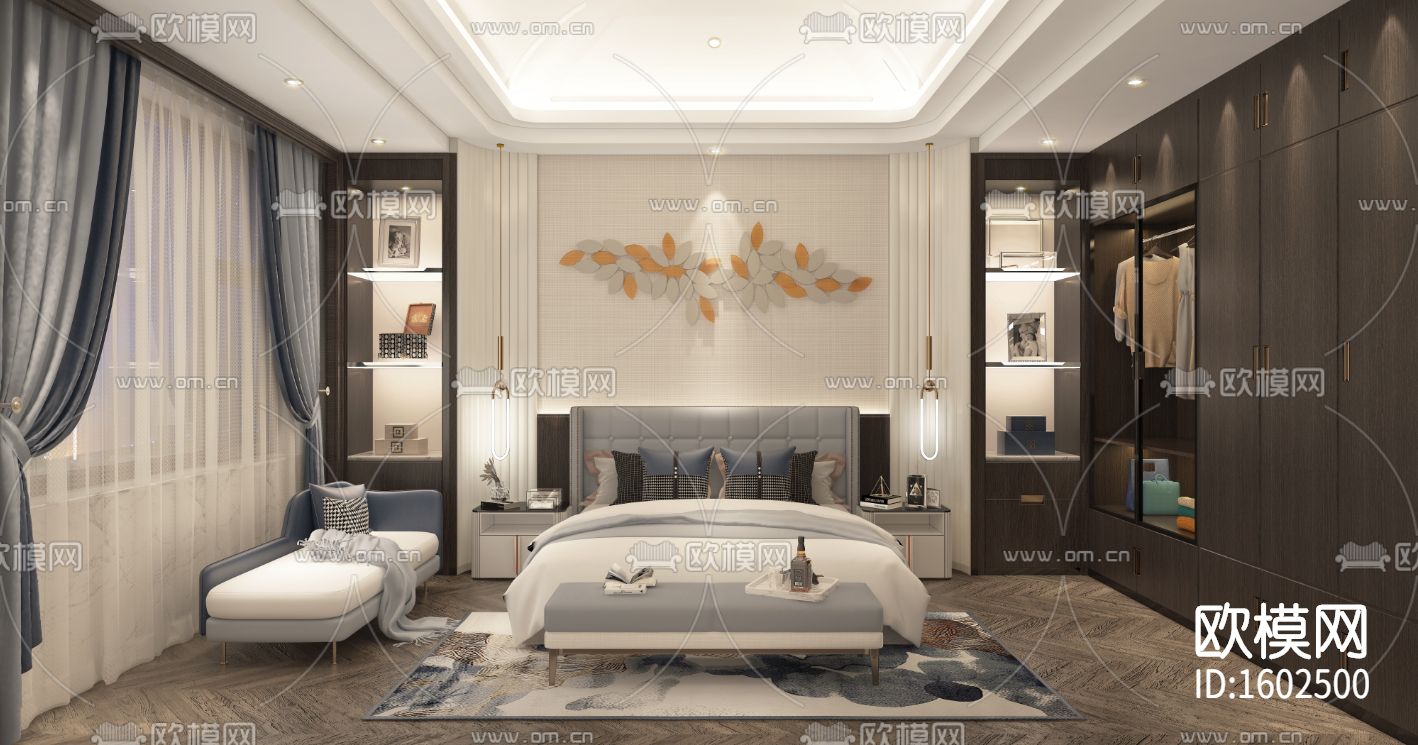 别墅cad施工图下载（渲染图6）