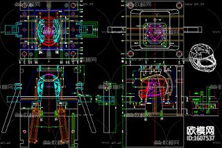 头盔cad图纸下载（渲染图2）