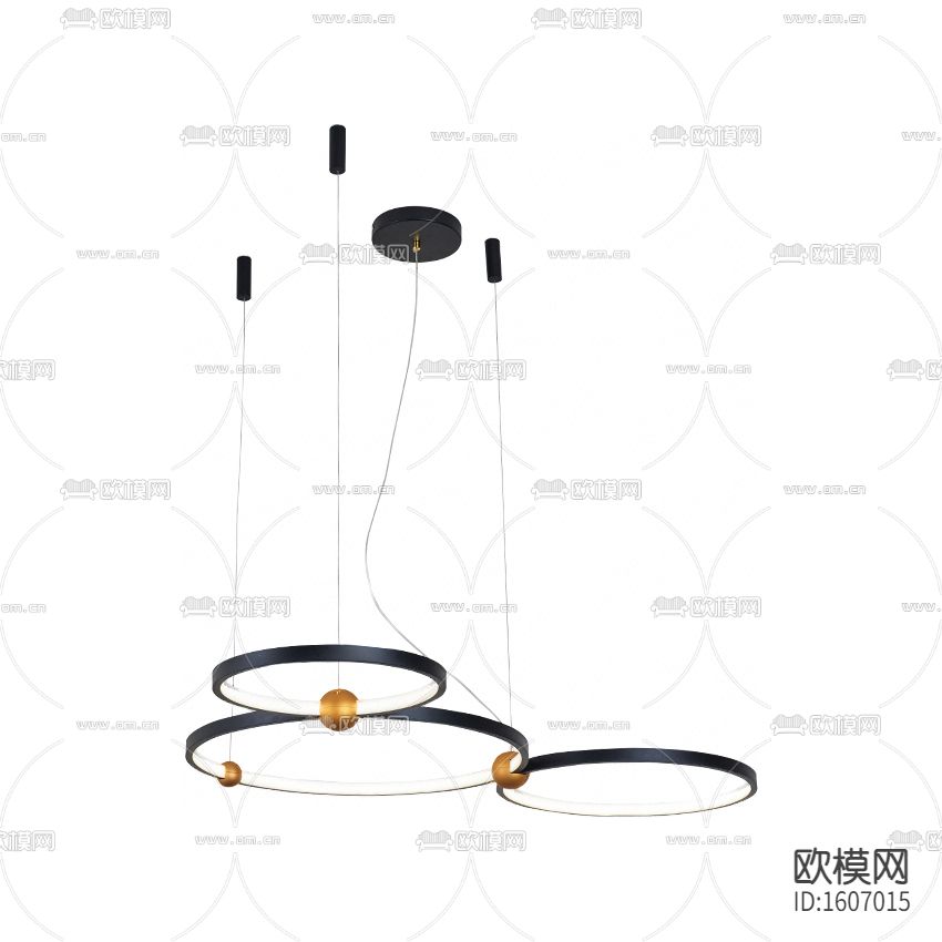 现代极简圆环吊灯下载