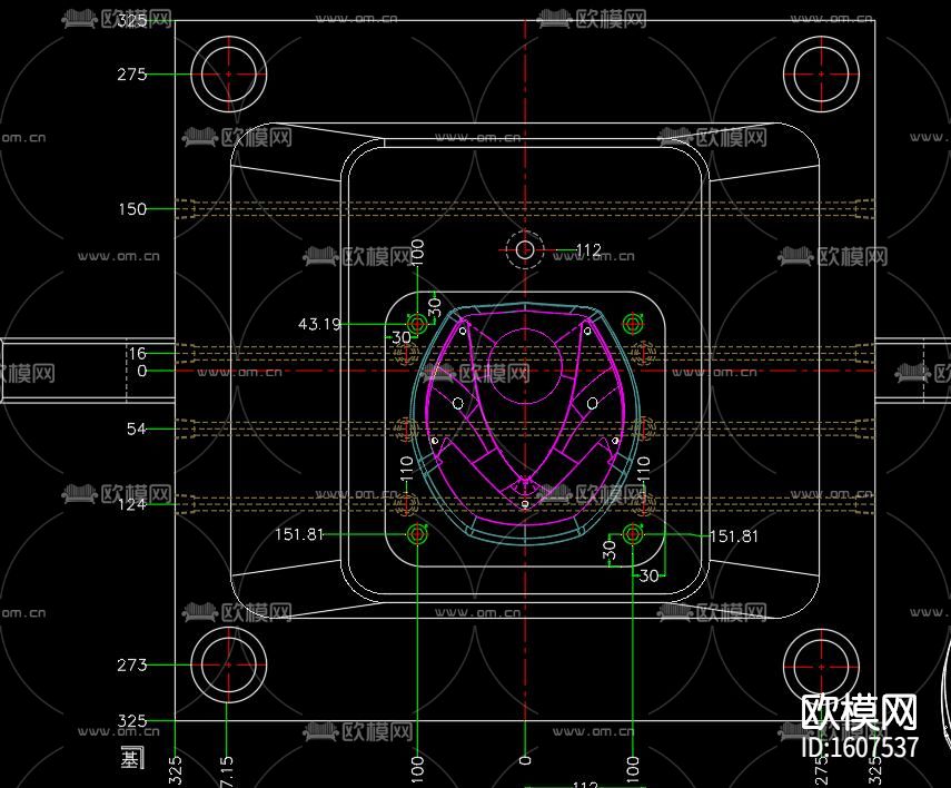 头盔cad图纸下载（渲染图3）