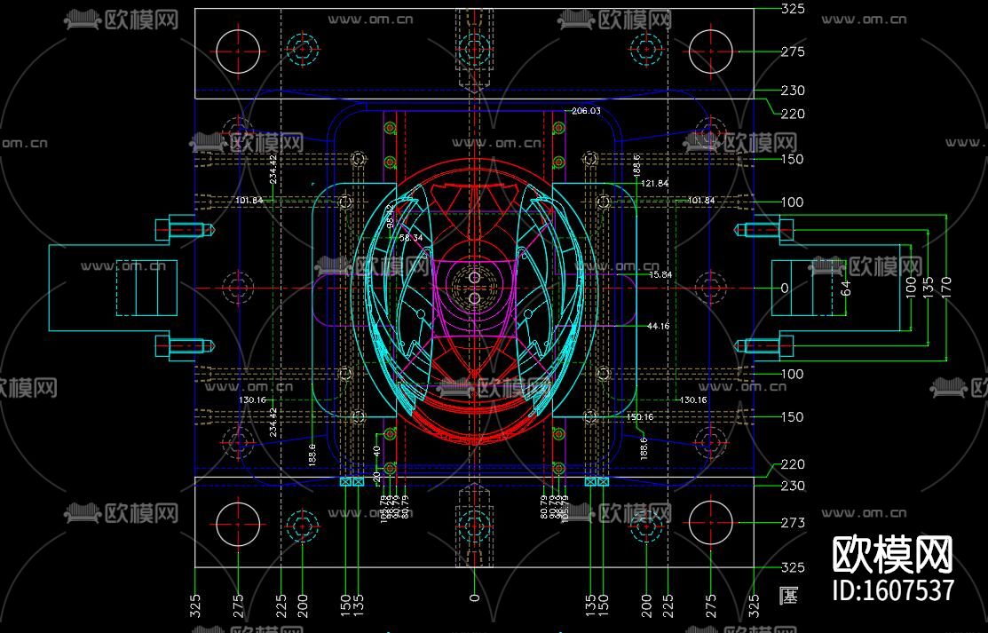 头盔cad图纸下载（渲染图1）
