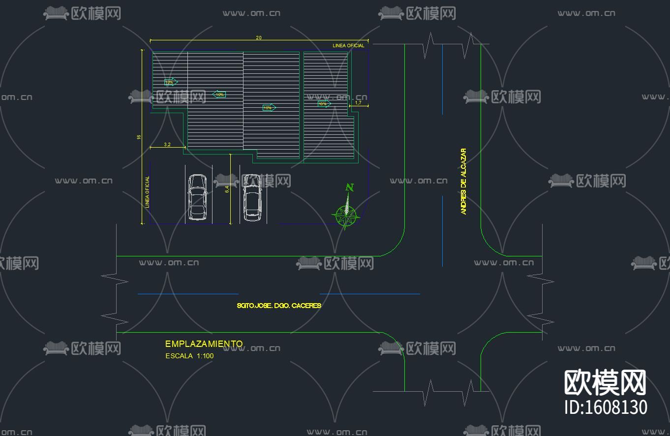 私人眼科诊所cad施工图