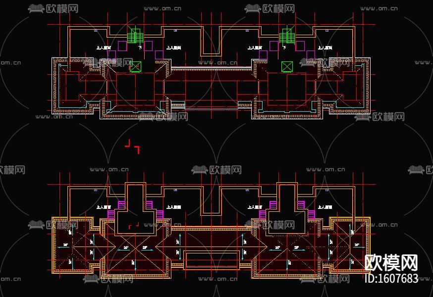 十一层住宅楼设计cad施工图下载（渲染图7）