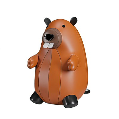  现代海狸玩偶su模型 