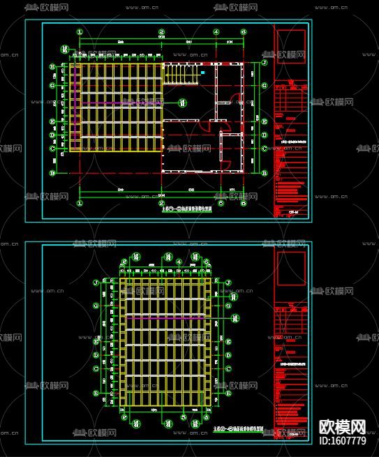 薄壁C型轻钢别墅建筑设计cad施工图下载（渲染图7）