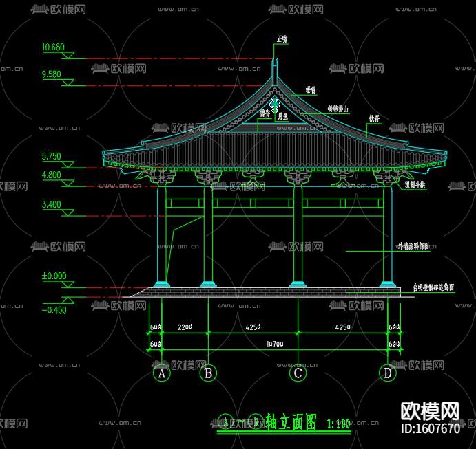 古建设计cad施工图