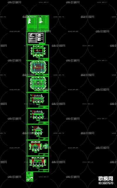 古建设计cad施工图