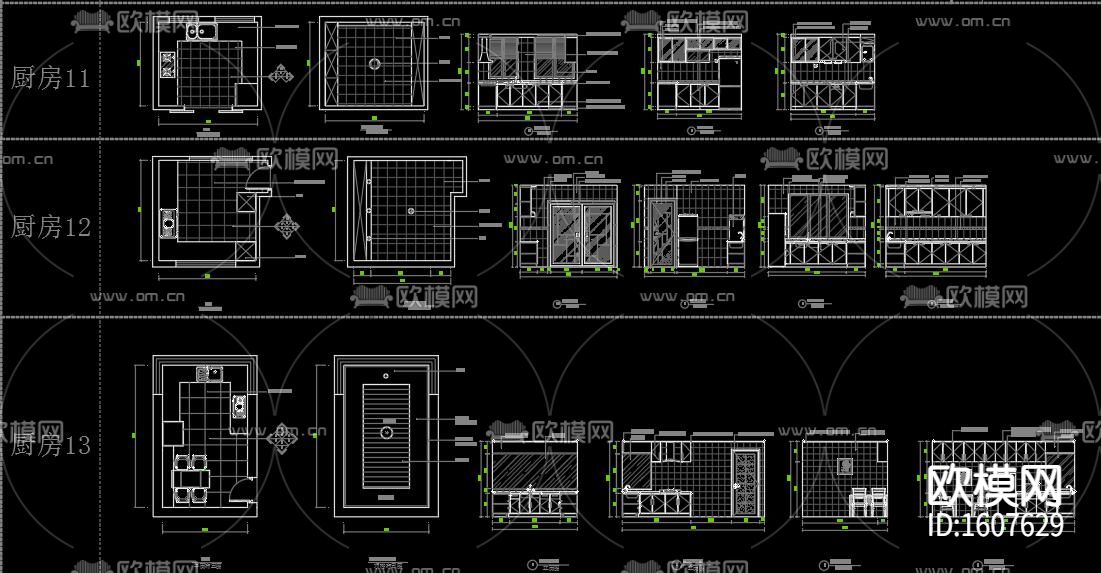 厨房动态块图库下载（渲染图3）