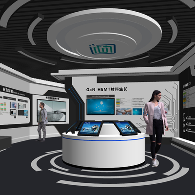  现代展厅su模型 