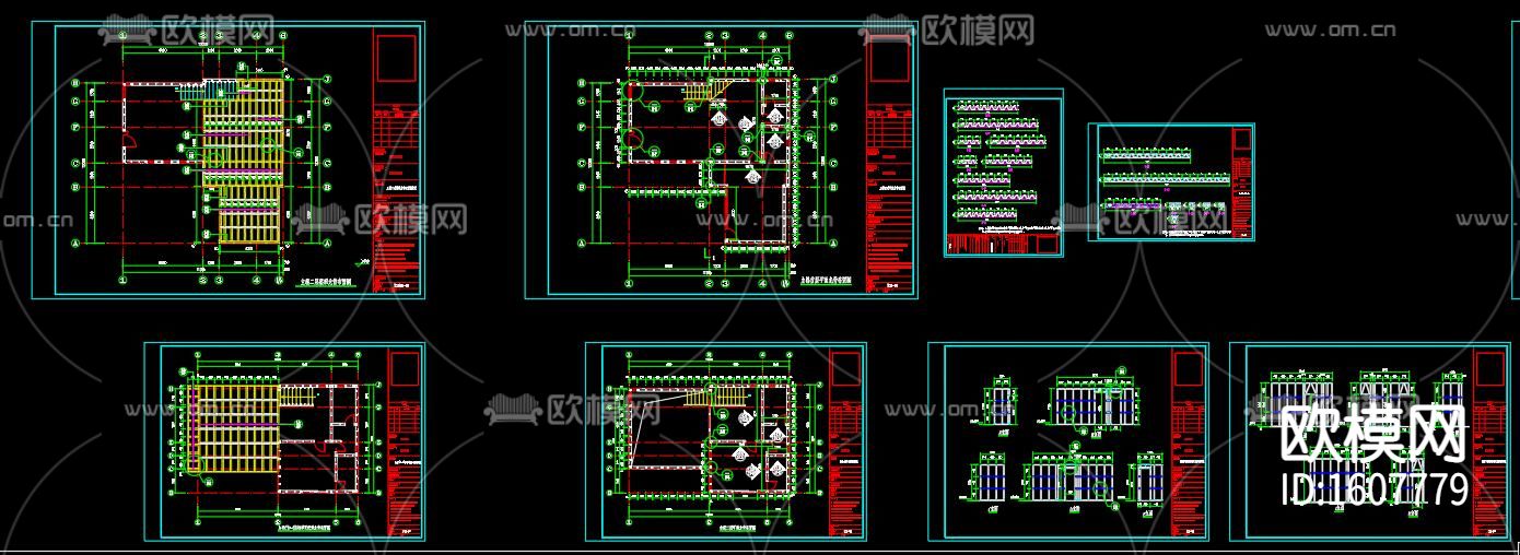 薄壁C型轻钢别墅建筑设计cad施工图下载（渲染图4）
