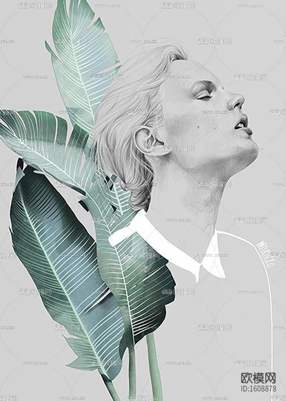 北歐簡(jiǎn)約簡(jiǎn)筆畫裝飾畫下載
