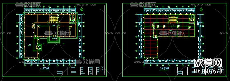 钢构办公楼建筑结构图下载（渲染图1）