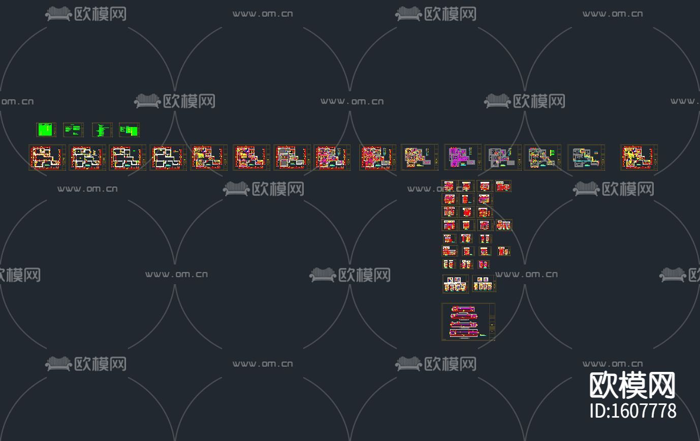 家装设计cad施工图