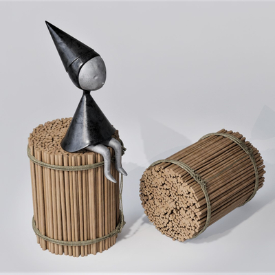 自然风圆几边几su模型