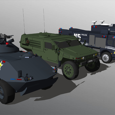  现代装甲车su模型 