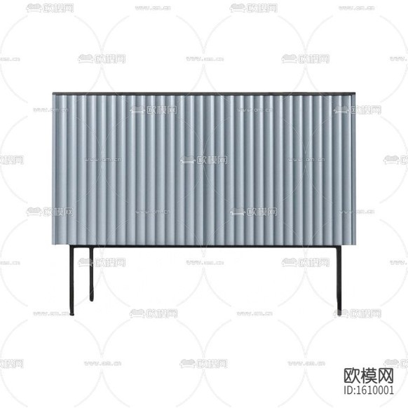 北欧轻奢实木条纹金属边柜下载