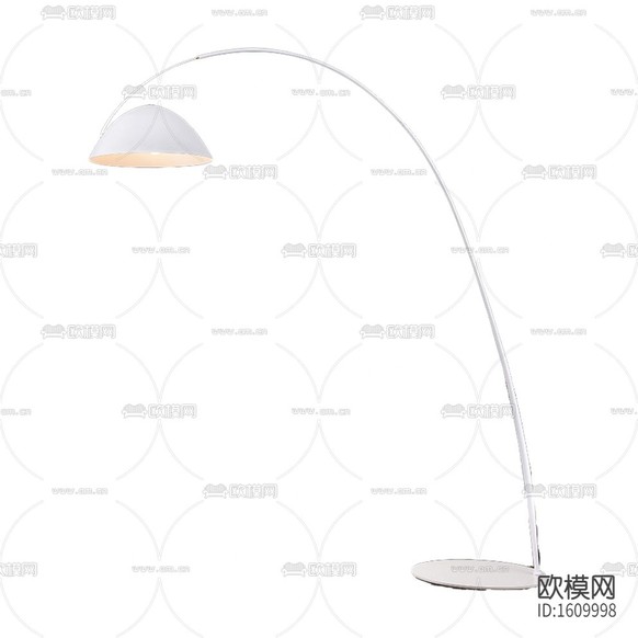 北欧极简白色金属钓鱼落地灯下载
