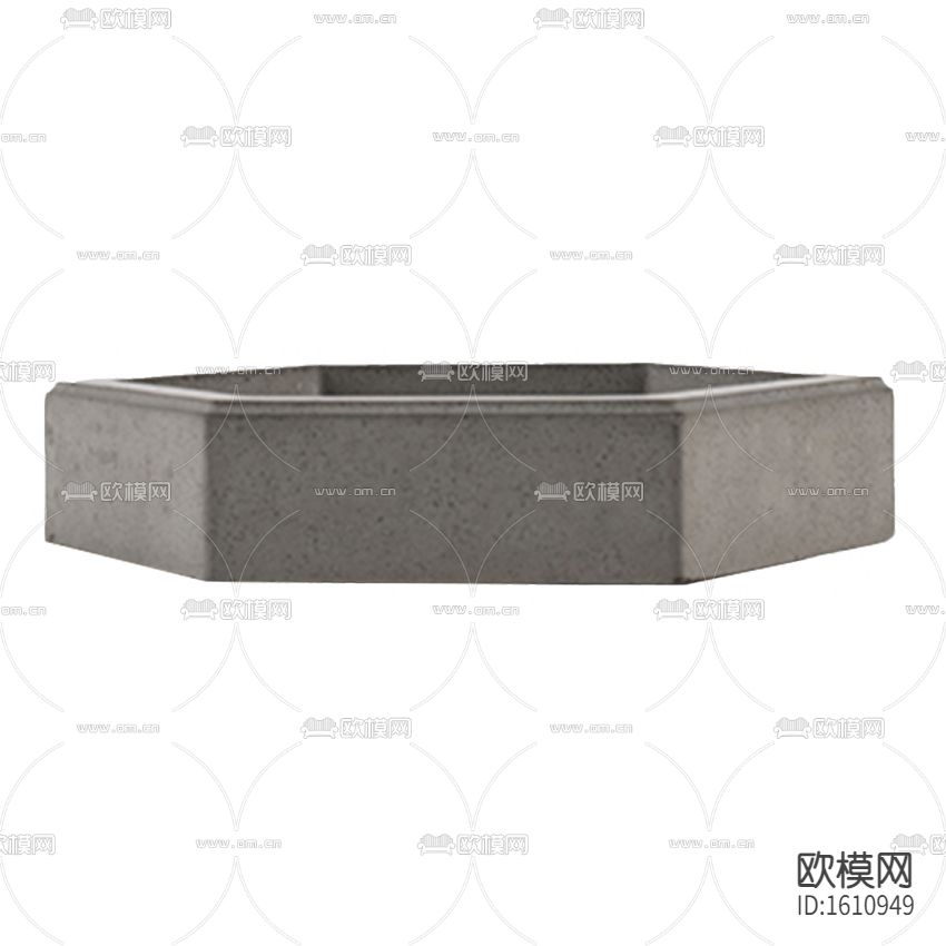 工业风水泥六边形烟灰缸下载