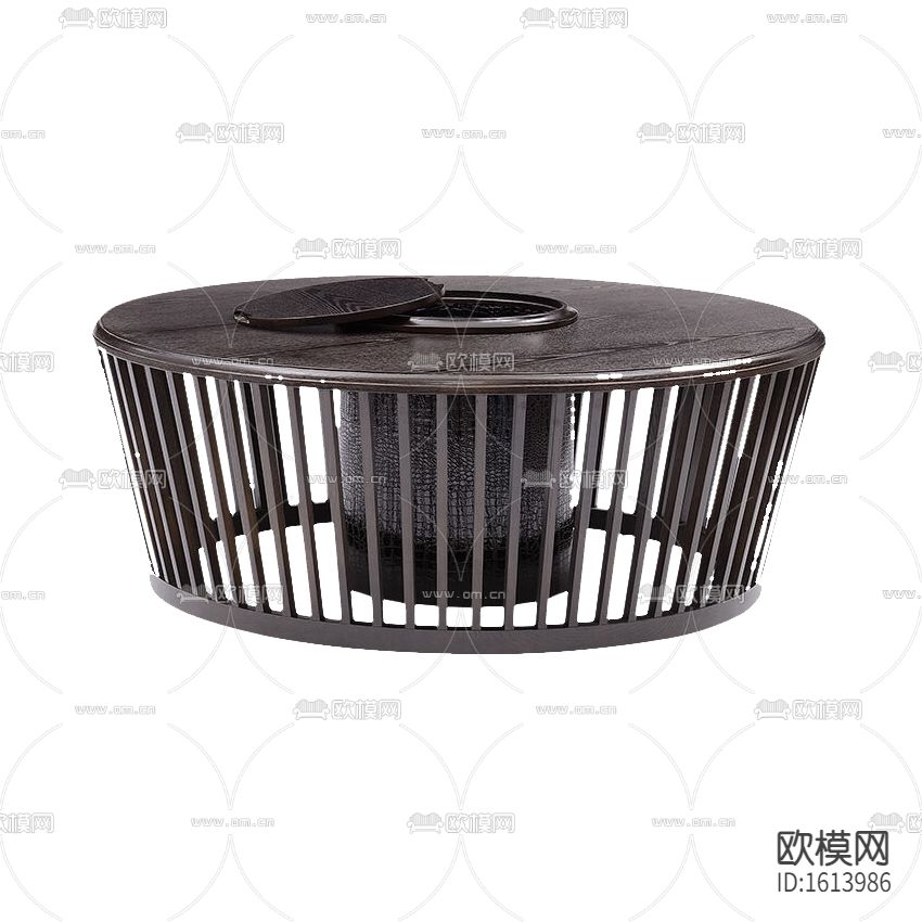 新古典复古做旧实木大理石圆形茶几下载