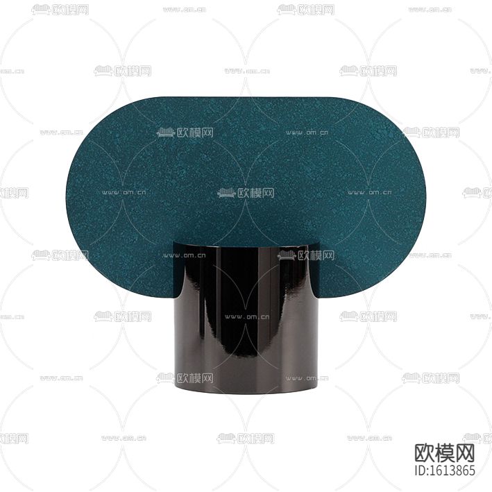 现代简约蓝黑色不锈钢台灯下载