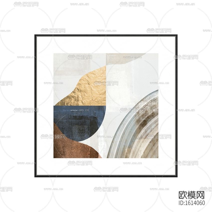 现代轻奢创意几何抽象装饰画下载