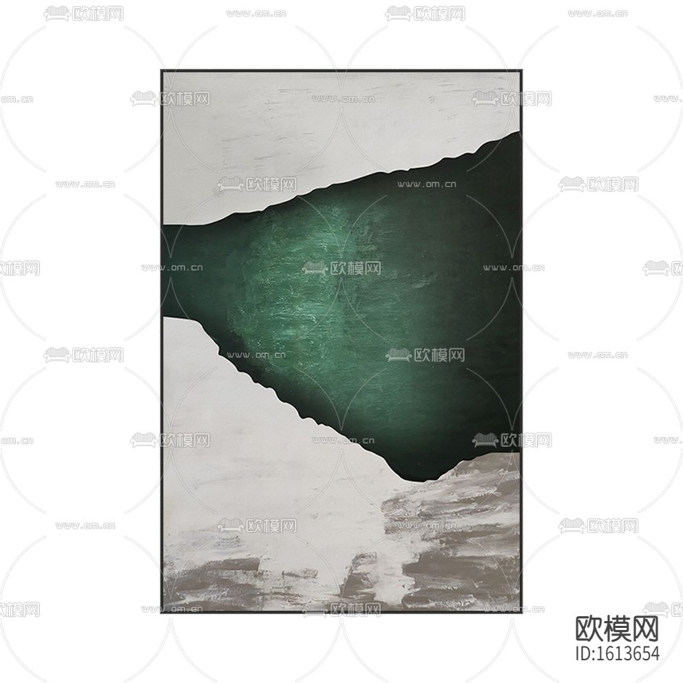 现代轻奢抽象色块装饰画下载