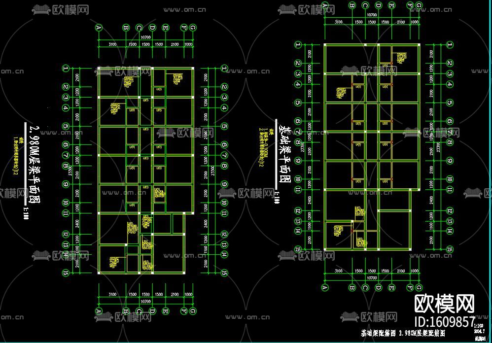 单身公寓砖混结构cad施工图下载（渲染图3）