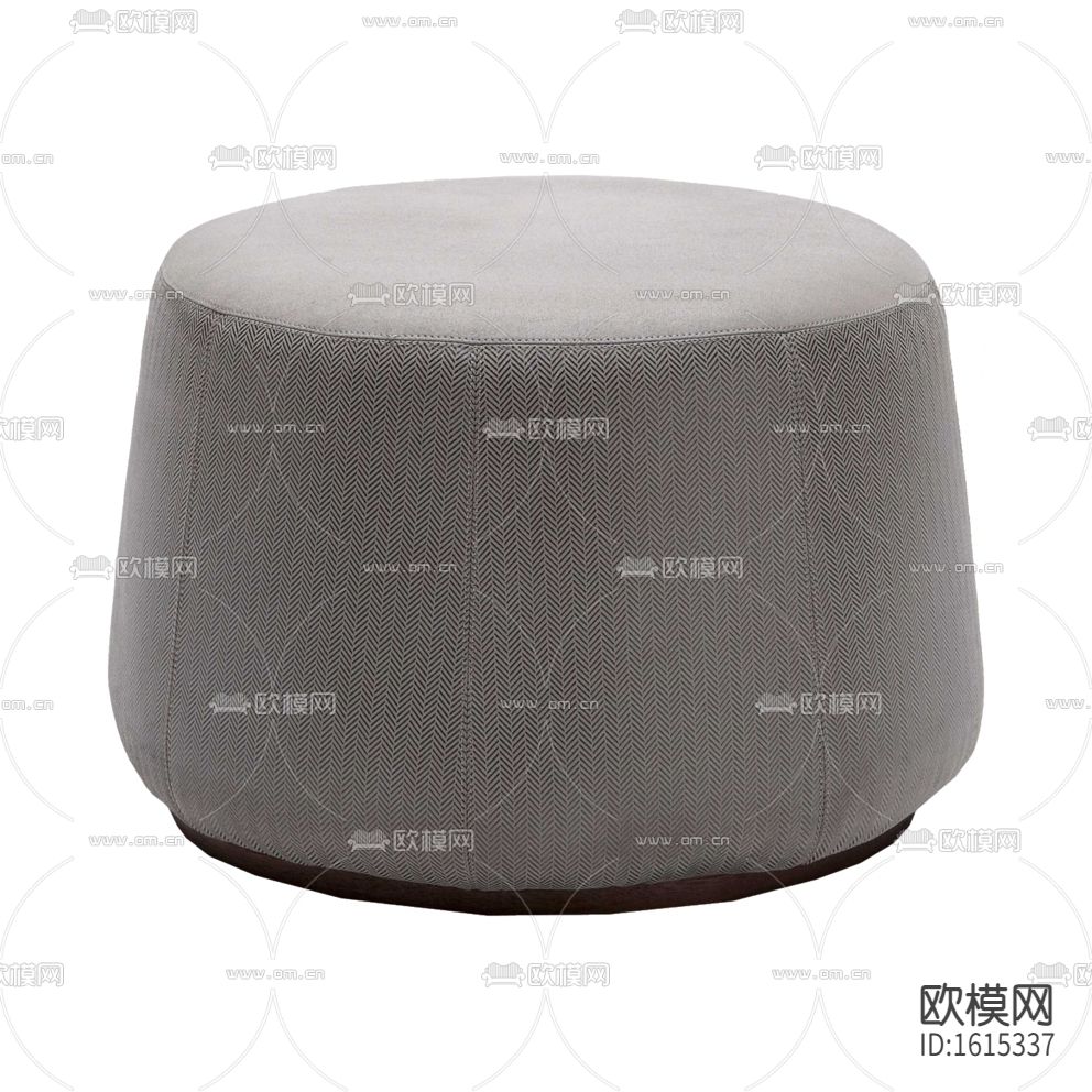 新中式简约休闲灰色布艺沙发凳下载