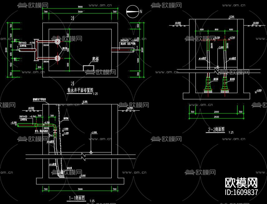 乳制品厂cad施工图下载（渲染图4）