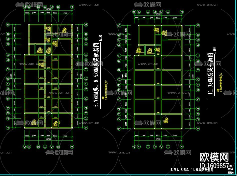 单身公寓砖混结构cad施工图下载（渲染图4）