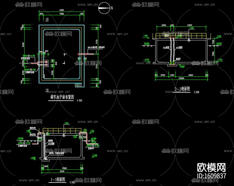 乳制品厂cad施工图下载（渲染图6）