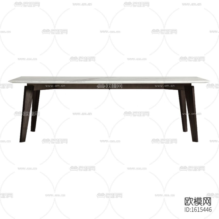 北欧简约实木大理石餐桌