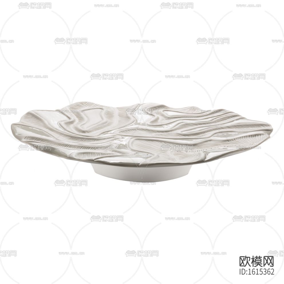 现代简约珊瑚纹陶瓷托盘下载