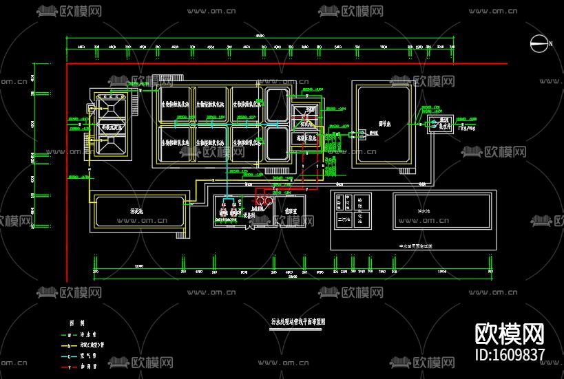 乳制品厂cad施工图下载（渲染图3）