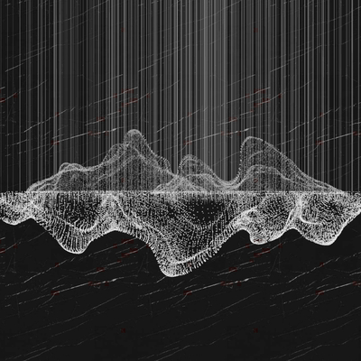  新中式山脉装饰灯su模型 