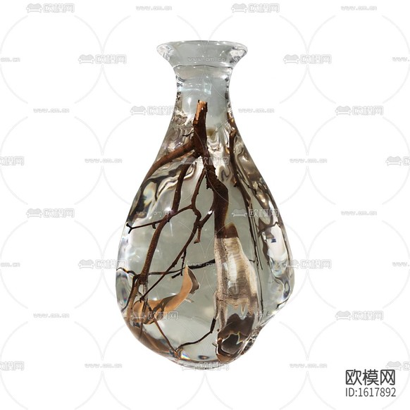 新中式輕奢鉑晶花瓶下載