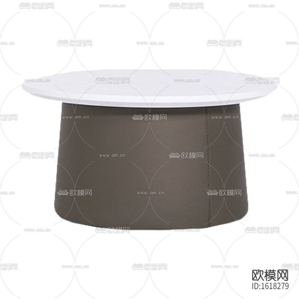 现代简约皮革大理石圆形茶几下载