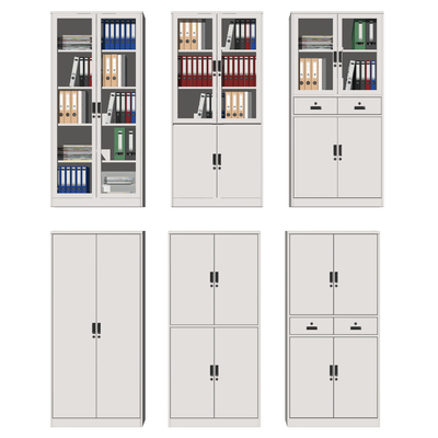  现代文件柜档案柜su模型 