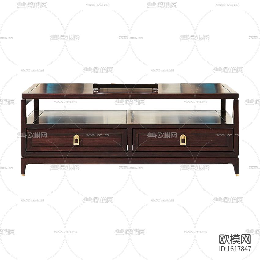 新中式古典禅意实木茶几下载