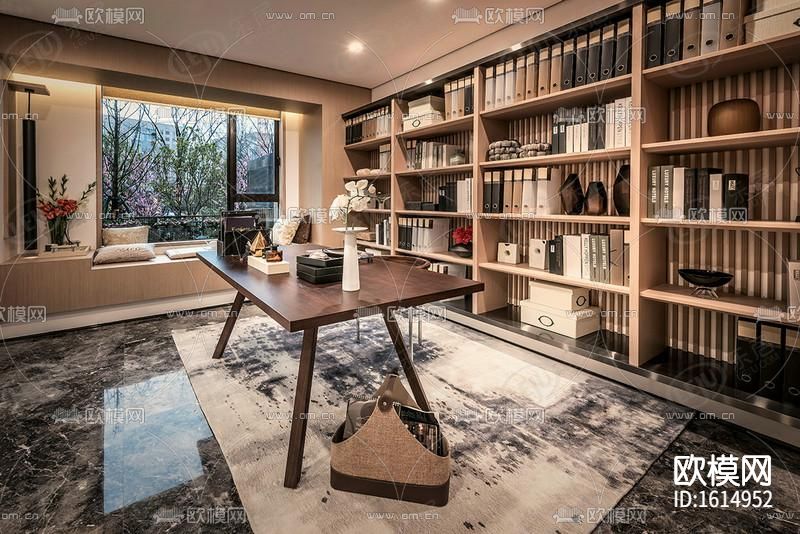 样板间cad施工图下载（渲染图3）