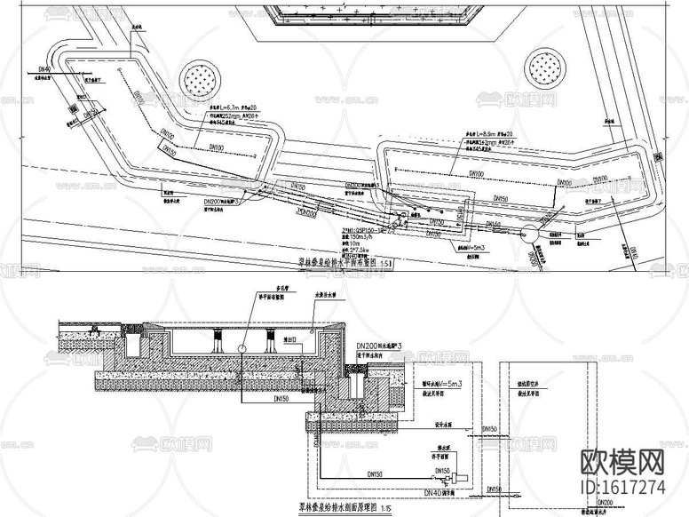 居住区景观全套cad施工图下载(渲染图10)