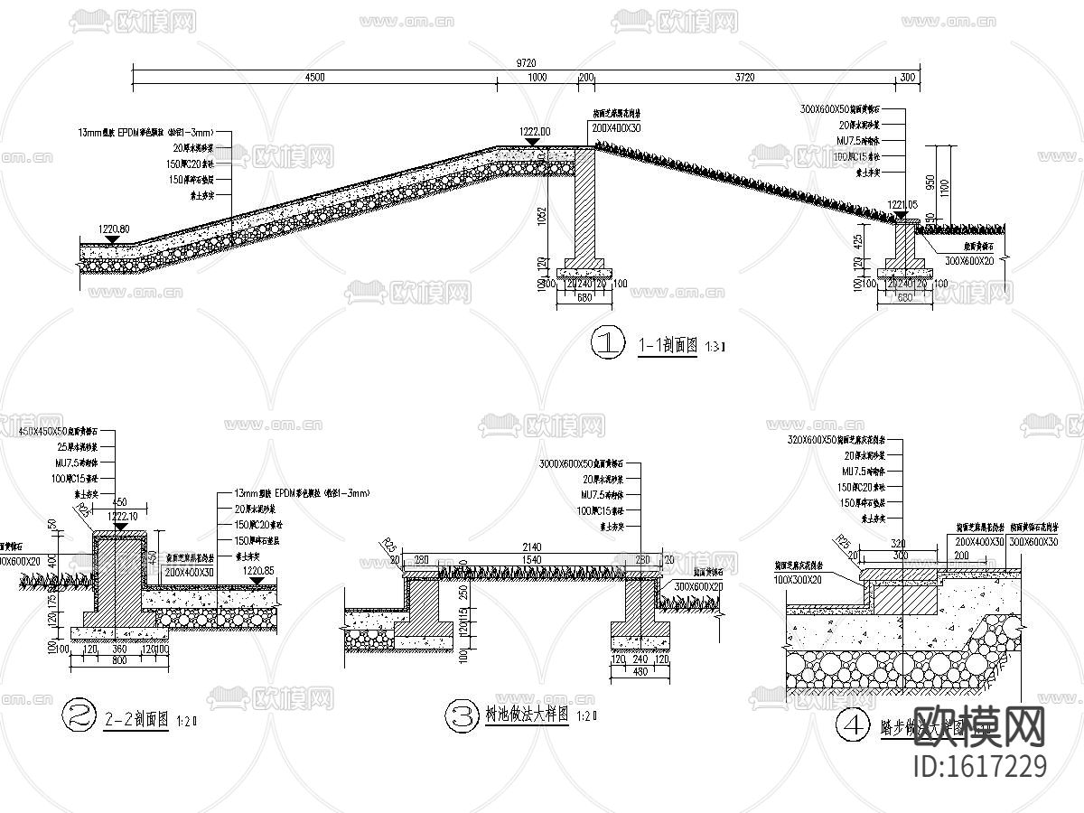 景观设计cad施工图下载（渲染图3）